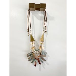 South Moon Under Long Statement Necklace, NWOT